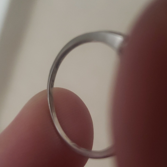 10k White Gold Emerald Ring. Listed as Poshmark suggested price. - Picture 2 of 2